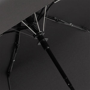 Parapluie poche rPET | Parapluie de poche personnalisé Noir Gris 1