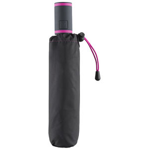 Parapluie poche rPET | Parapluie de poche personnalisé Noir Magenta 3