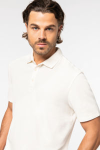 Polo maille gaufrée H | Polo personnalisé Ivory 1