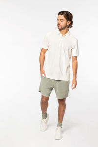 Polo maille gaufrée H | Polo personnalisé Ivory 7