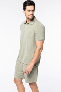 Polo Towel Terry H | Polo publicitaire Almond green 10