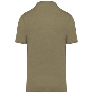 Polo lin H | Polo publicitaire Light olive green 4