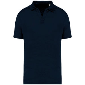 Polo lin H | Polo publicitaire Navy Blue 2