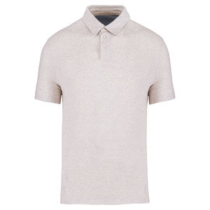 Polo recyclé H | Polo publicitaire Recycled cream heather