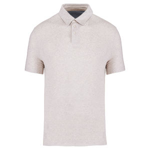 Polo recyclé H | Polo publicitaire Recycled cream heather 9