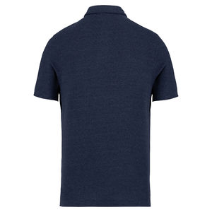 Polo recyclé H | Polo publicitaire Recycled navy heather 2