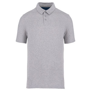 Polo recyclé H | Polo publicitaire Recycled oxford grey 1