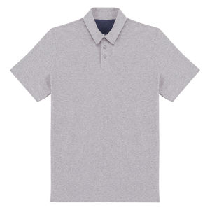 Polo recyclé H | Polo publicitaire Recycled oxford grey 10