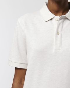 Polo recyclé unisexe | Polo publicitaire Cream Heather Grey 5