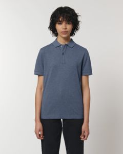 Polo recyclé unisexe | Polo publicitaire Dark Heather Blue 9