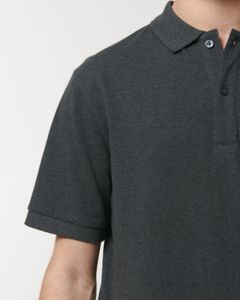 Polo recyclé unisexe | Polo publicitaire Dark Heather Grey 2