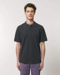 Polo recyclé unisexe | Polo publicitaire Dark Heather Grey 7