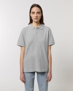 Polo recyclé unisexe | Polo publicitaire Heather Grey 8