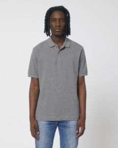 Polo recyclé unisexe | Polo publicitaire Mid Heather Grey 4