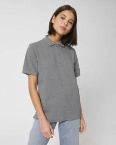 Polo recyclé unisexe | Polo publicitaire Mid Heather Grey 5