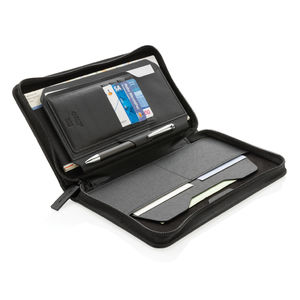 Portefeuille RFID recyclé | Portefeuille personnalisable Noir 4