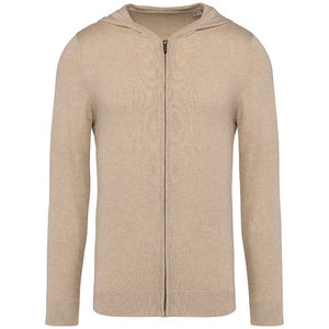 Pull capuche Lyocell H | Pull à capuche publicitaire Beige Sand Heather 2