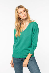 Pull V Lyocell F | Pull publicitaire Black