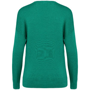 Pull V Lyocell F | Pull publicitaire Gemstone Green 2