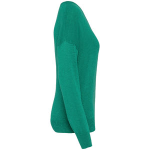 Pull V Lyocell F | Pull publicitaire Gemstone Green 4