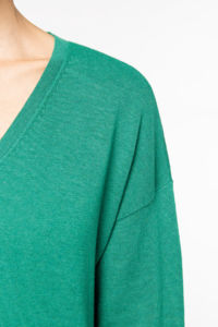 Pull V Lyocell F | Pull publicitaire Gemstone Green 5