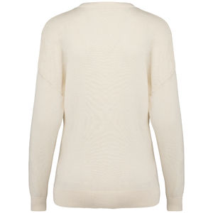 Pull V Lyocell F | Pull publicitaire Ivory 2