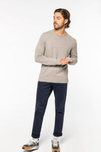 Pull laine mérinos H | Pull personnalisé Deep Indigo Heather