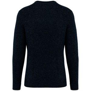 Pull laine mérinos H | Pull personnalisé Deep Indigo Heather 3