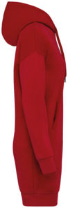 Robe sweat | Robe sweat personnalisée Hibiscus red 1