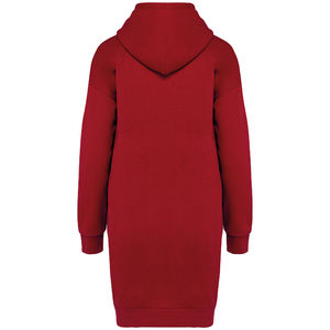 Robe sweat | Robe sweat personnalisée Hibiscus red 3