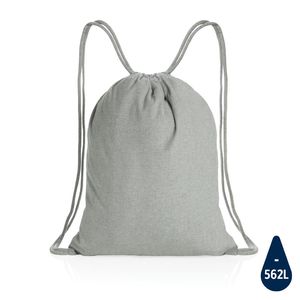 Sac corde coton recyclé | Sac à cordelettes personnalisé Grey