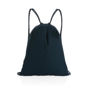 Sac corde coton recyclé | Sac à cordelettes personnalisé Navy 2