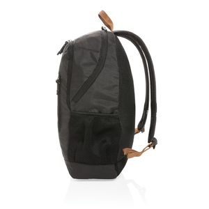 Sac polyester recyclé | Sac à dos personnalisé Black 4