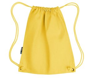 Sac corde coton bio | Sac à dos publicitaire Yellow