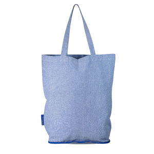 Reeco coton recyclé | Sac shopping personnalisé Bleu