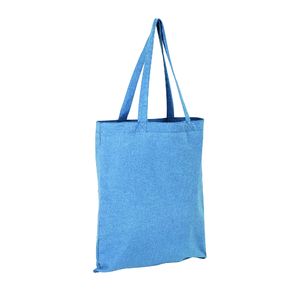 Sac écoresponsable | Sac de shopping personnalisé Bleu chiné