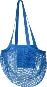 Sac coton maille bio | Sac shopping publicitaire Bleu Process