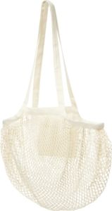 Sac coton maille bio | Sac shopping publicitaire Naturel