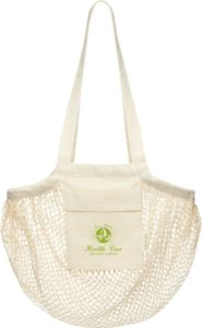 Sac coton maille bio | Sac shopping publicitaire Naturel 1