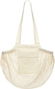 Sac coton maille bio | Sac shopping publicitaire Naturel 3