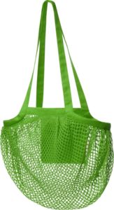 Sac coton maille bio | Sac shopping publicitaire Vert