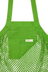 Sac coton maille bio | Sac shopping publicitaire Vert 5