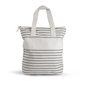 Biobeach avec fond | Sac shopping publicitaire Gris