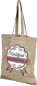 Sac recyclé Pheebs | Sac shopping publicitaire Heather natural 2