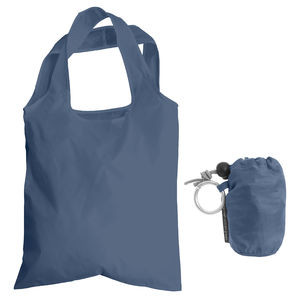 Sac pliable en rPET | Sac shopping publicitaire Bleu marine