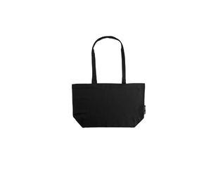 Sac soufflet coton bio | Sac de shopping publicitaire Black