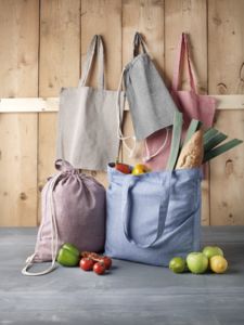 Sac soufflet Pheebs | Sac shopping personnalisé Naturel 2