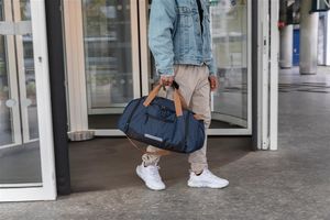 Sac week-end  | Sac de voyage publicitaire Navy 9