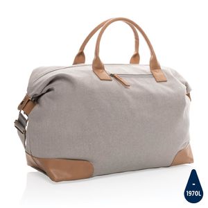 Sac voyage toile recyclé | Sac de voyage publicitaire Grey