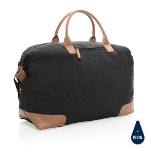 Sac voyage toile recyclé | Sac de voyage publicitaire Noir Black